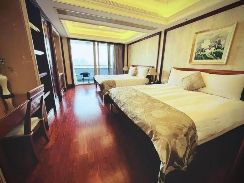 Bed in Hangzhou Lingtao Pavilion Hotel