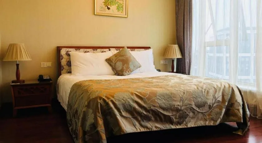 Bed in Hangzhou Lingtao Pavilion Hotel
