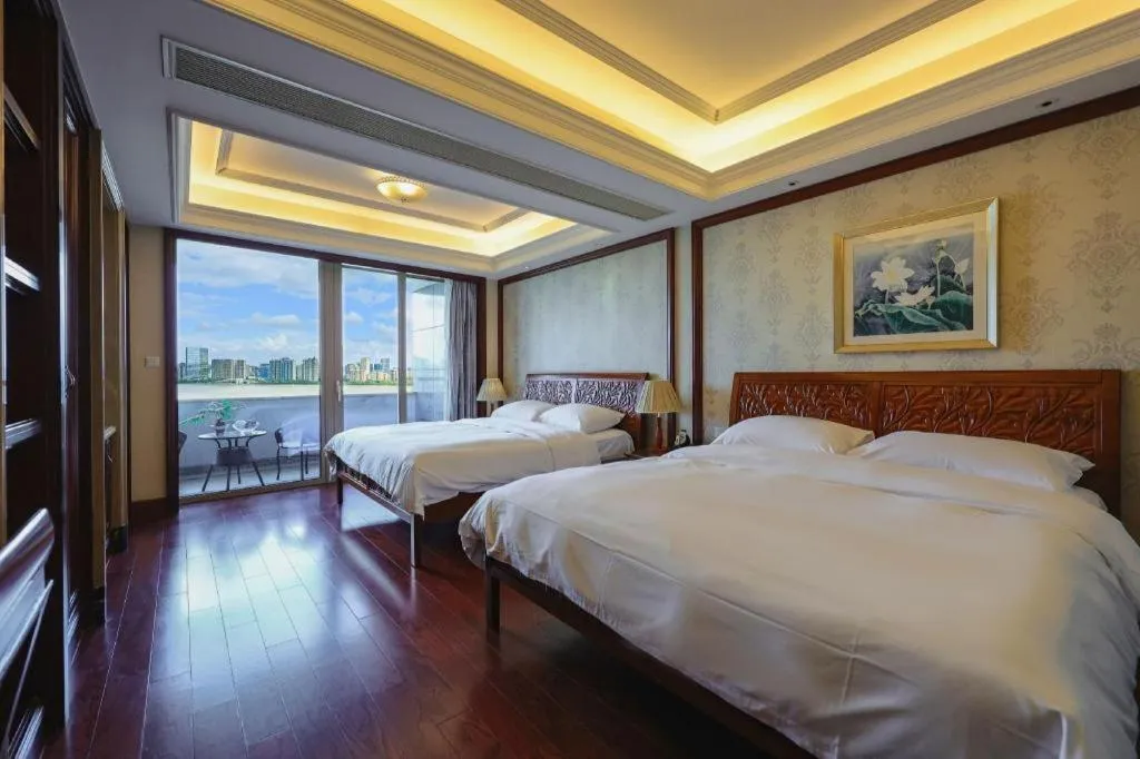 Bed in Hangzhou Lingtao Pavilion Hotel