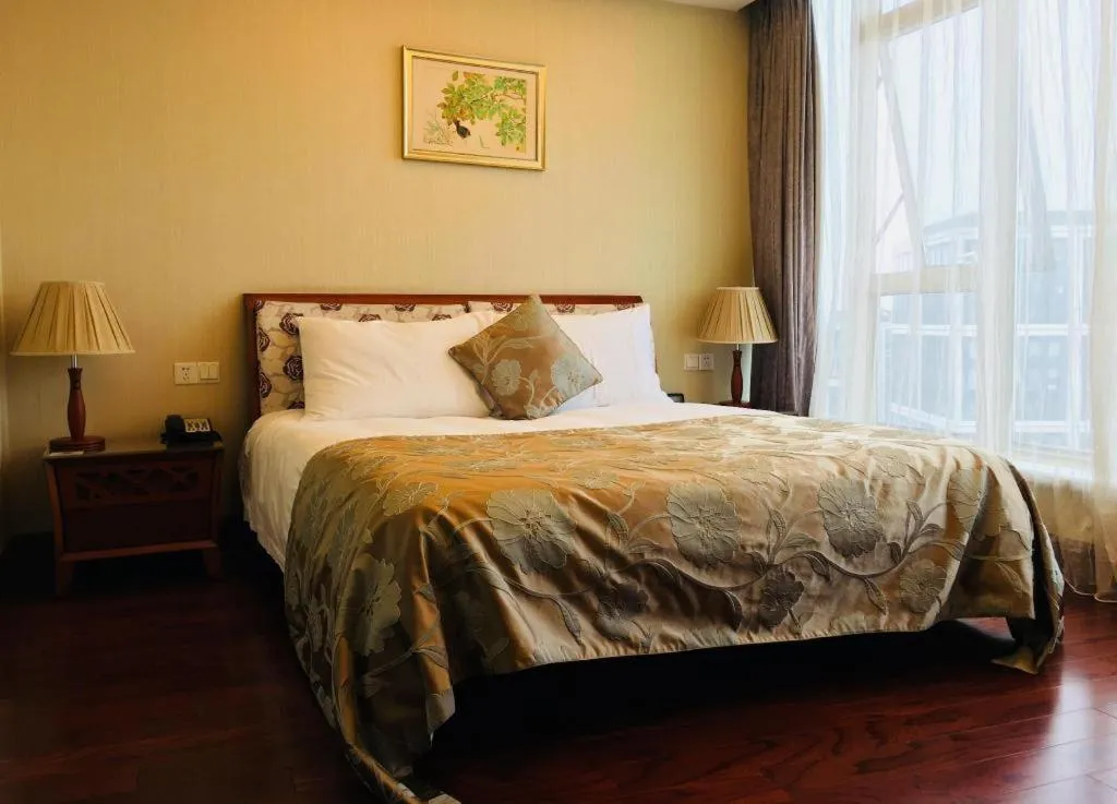 Bed in Hangzhou Lingtao Pavilion Hotel