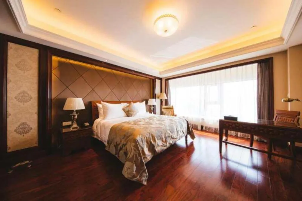 Bed in Hangzhou Lingtao Pavilion Hotel