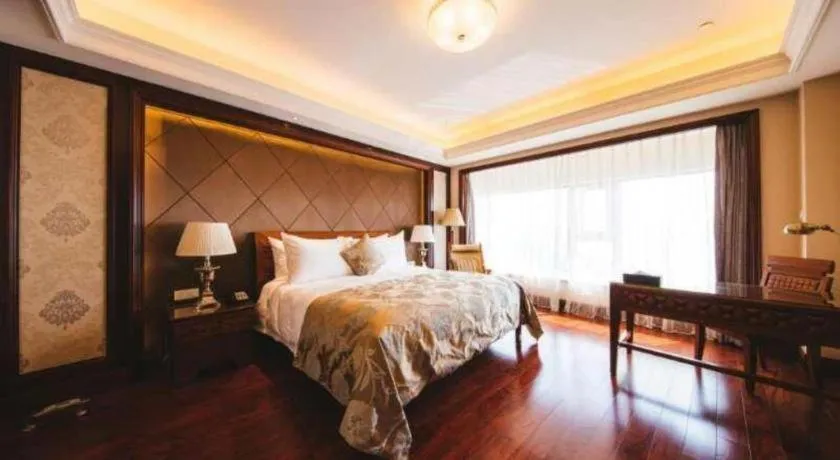 Bed in Hangzhou Lingtao Pavilion Hotel