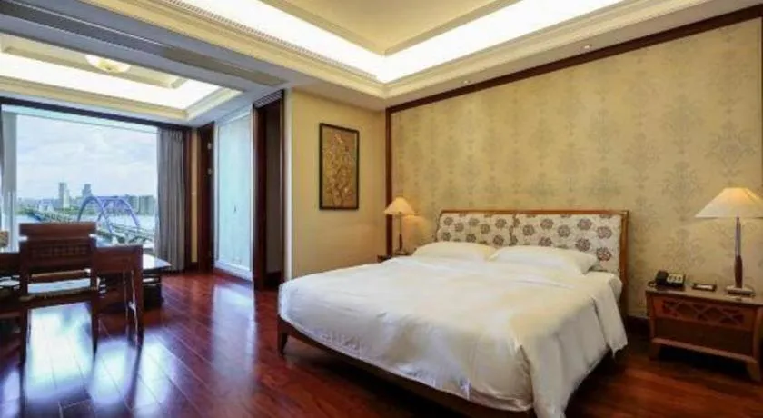 Bed in Hangzhou Lingtao Pavilion Hotel