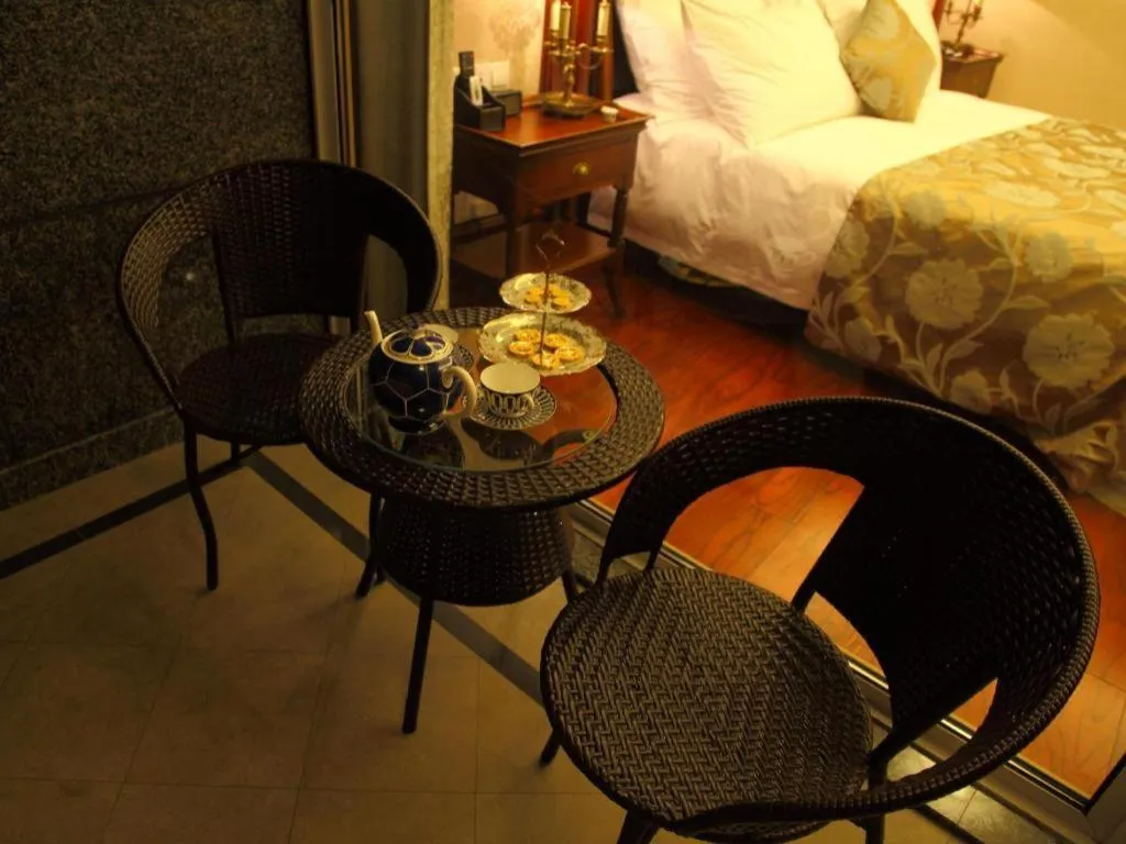 Bed in Hangzhou Lingtao Pavilion Hotel