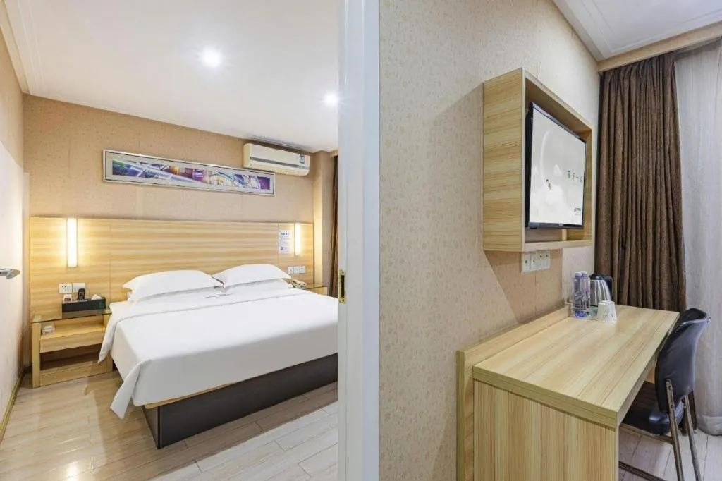 Bed in City Comfort Inn Wuhan Hankou Railway Station West Square