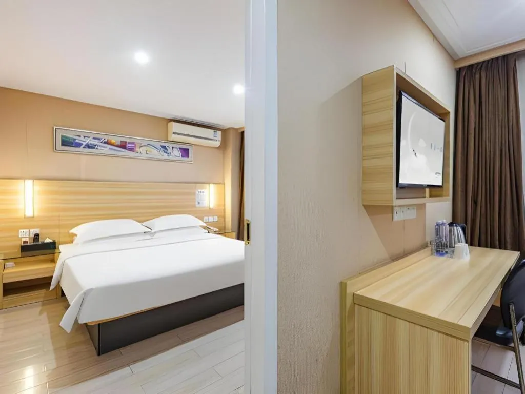 Bed in City Comfort Inn Wuhan Hankou Railway Station West Square