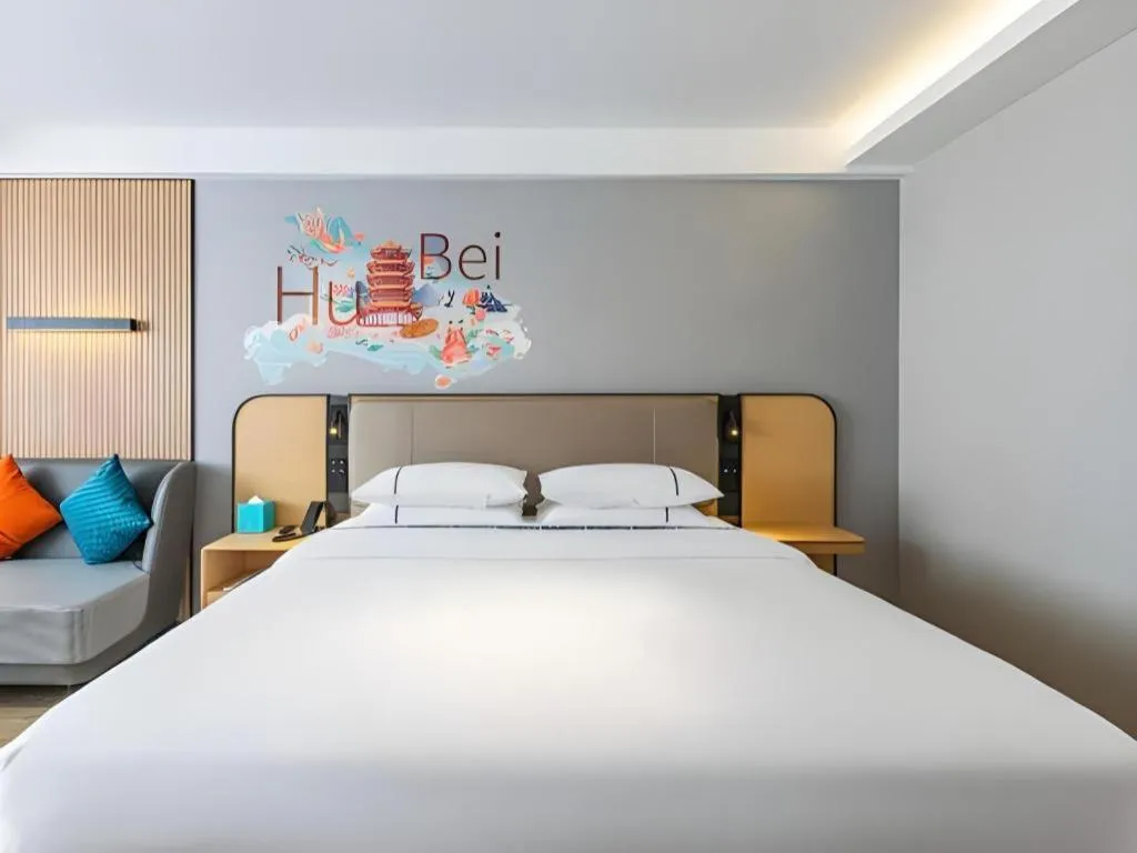 Bed in City Comfort Inn Wuhan Hankou Railway Station West Square