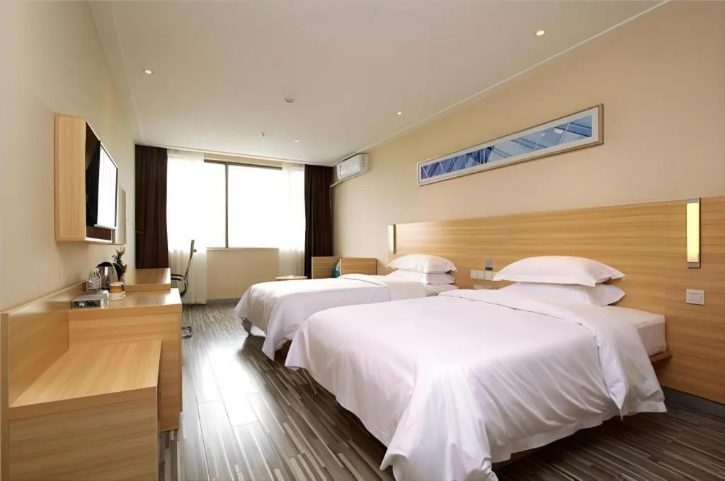 Bed in City Comfort Inn Wuhan Hankou Railway Station West Square