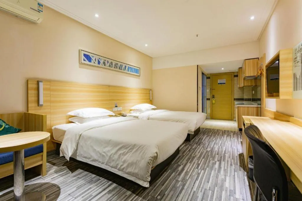 Bed in City Comfort Inn Wuhan Hankou Railway Station West Square