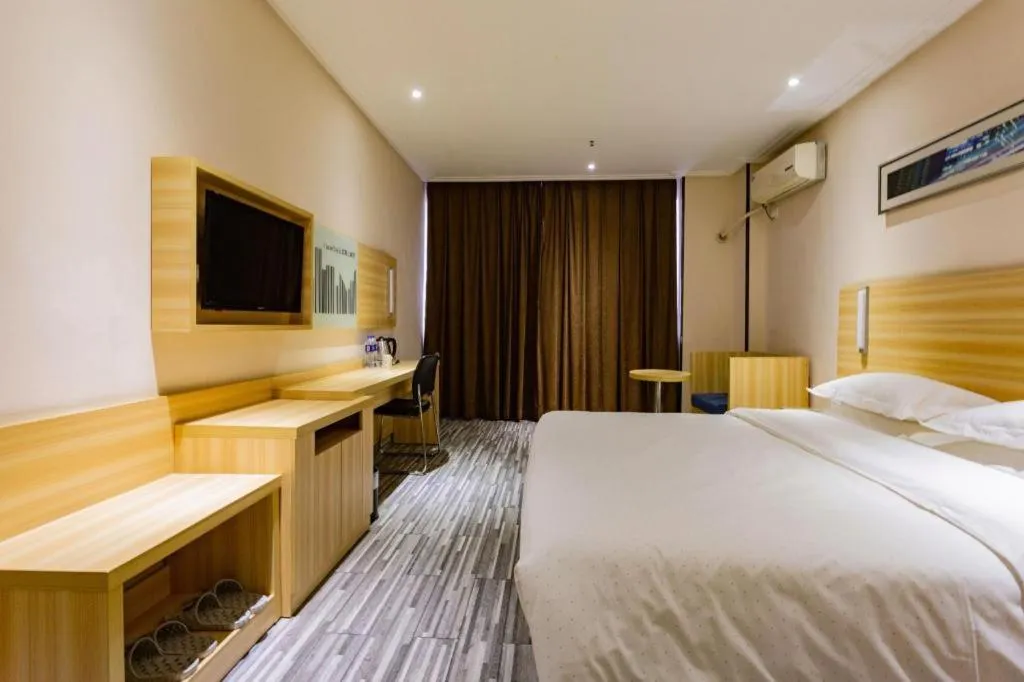 Bed in City Comfort Inn Wuhan Hankou Railway Station West Square