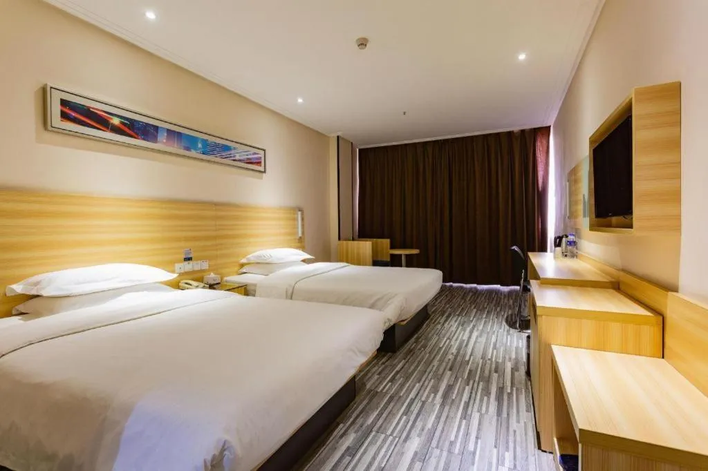 Bed in City Comfort Inn Wuhan Hankou Railway Station West Square