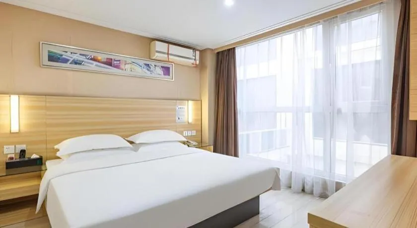 Bed in City Comfort Inn Wuhan Hankou Railway Station West Square