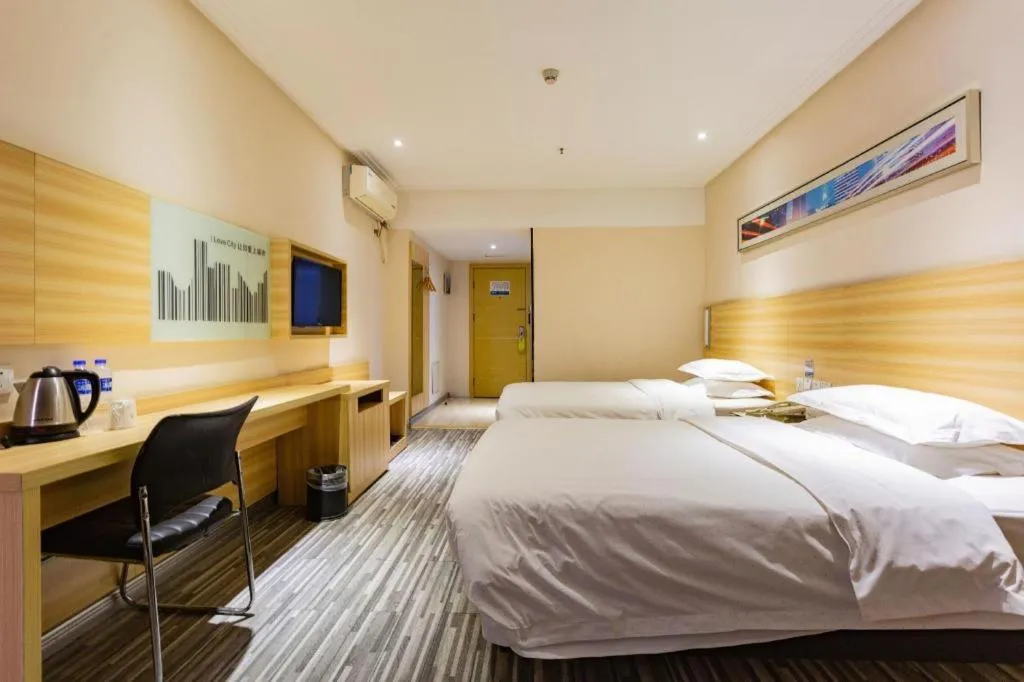 Bed in City Comfort Inn Wuhan Hankou Railway Station West Square