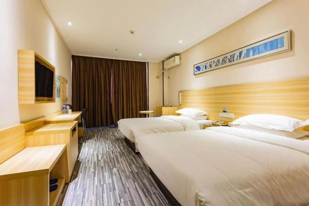 Bed in City Comfort Inn Wuhan Hankou Railway Station West Square
