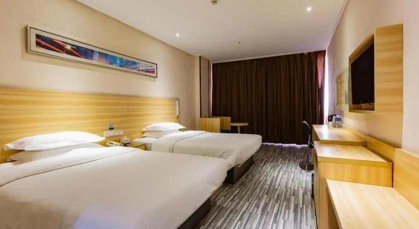 Bed in City Comfort Inn Wuhan Hankou Railway Station West Square