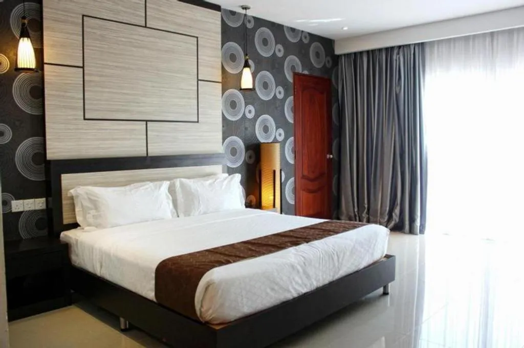 Bed in Nipah Island Resort