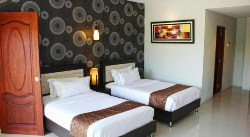 Bed in Nipah Island Resort