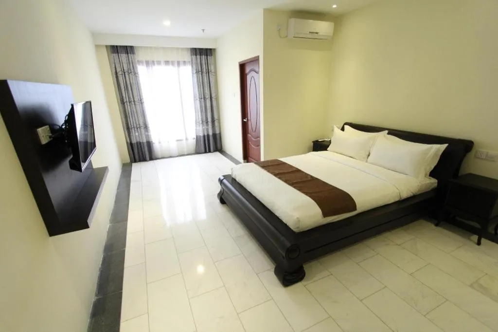 Bed in Nipah Island Resort