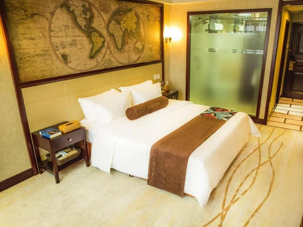 Bed in James Joyce Coffetel Qinhuangdao Taiyangcheng Wenhua Road