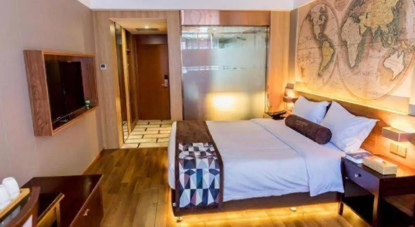 Bed in James Joyce Coffetel Qinhuangdao Taiyangcheng Wenhua Road