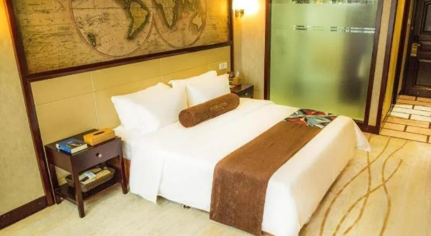 Bed in James Joyce Coffetel Qinhuangdao Taiyangcheng Wenhua Road