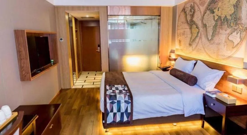 Bed in James Joyce Coffetel Qinhuangdao Taiyangcheng Wenhua Road