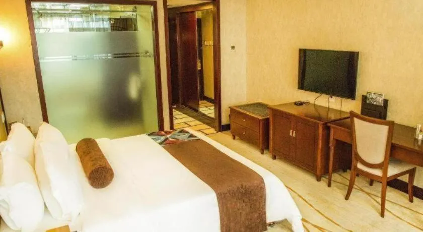 Bed in James Joyce Coffetel Qinhuangdao Taiyangcheng Wenhua Road