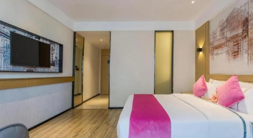 Bed in City Comfort Inn Wuhan Baibuting