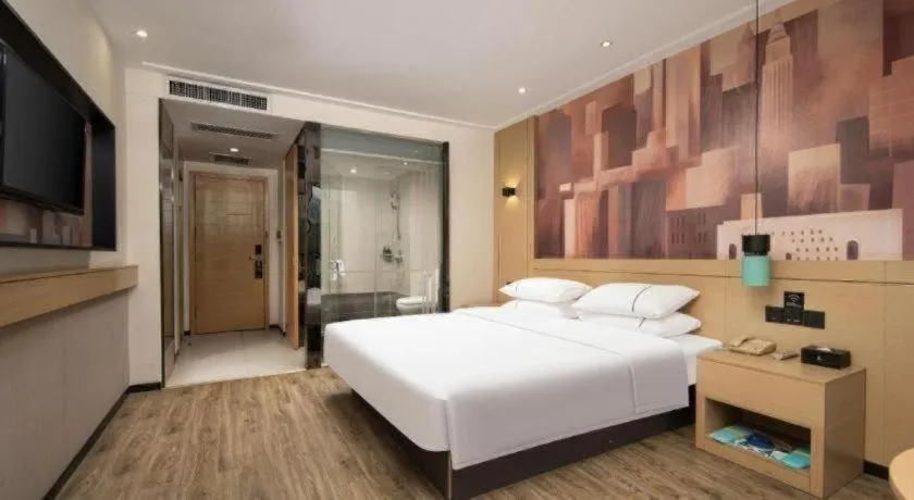 Bed in City Comfort Inn Wuhan Baibuting