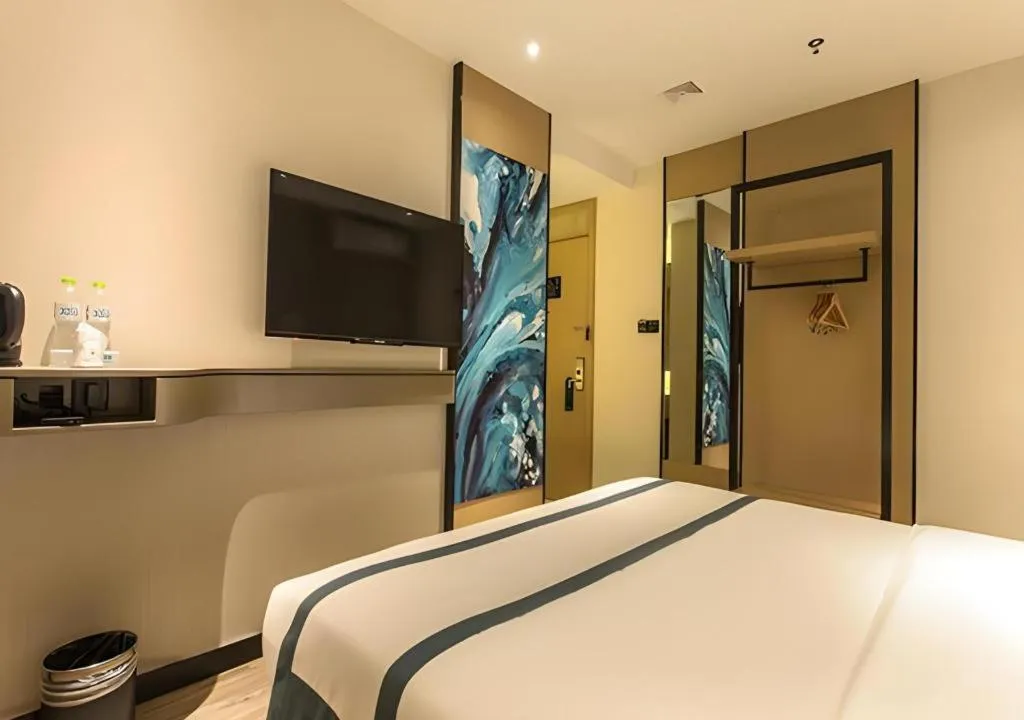 Bed in City Comfort Inn Nanning Anji Wanda Plaza