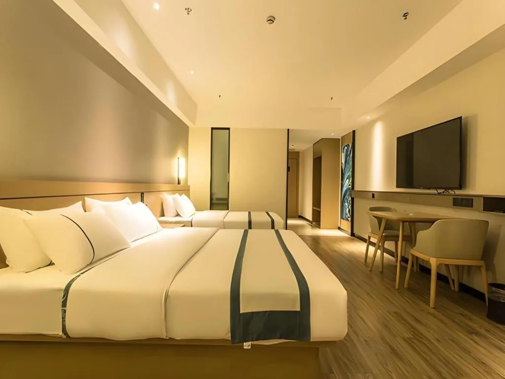 Bed in City Comfort Inn Nanning Anji Wanda Plaza