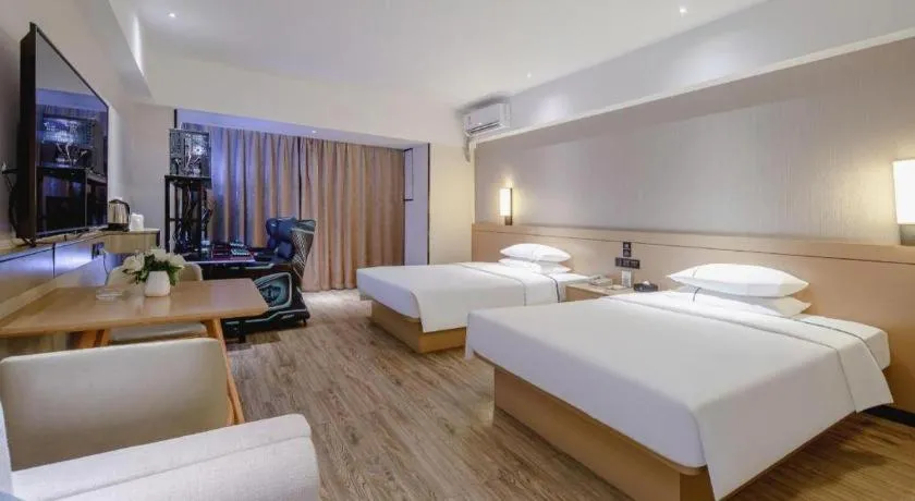 Bed in City Comfort Inn Nanning Anji Wanda Plaza