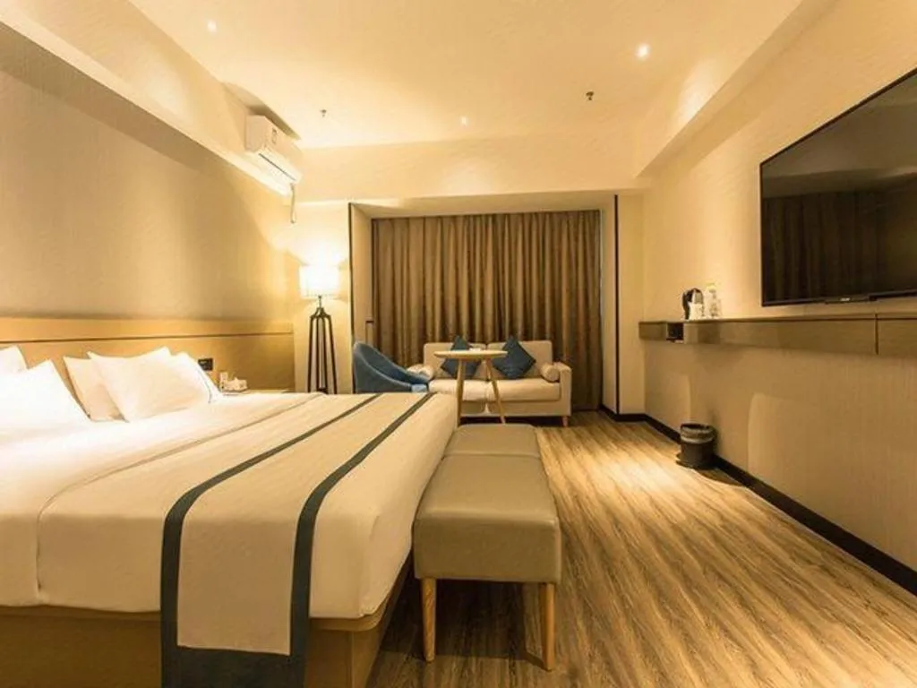 Bed in City Comfort Inn Nanning Anji Wanda Plaza
