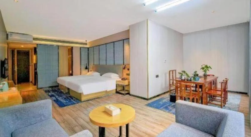 Bed in Echarm Hotel Danzhou Xiari Plaza