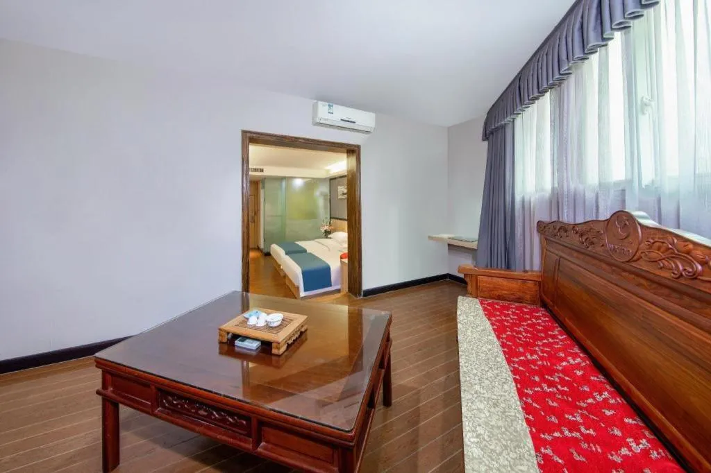 Bed in Wenxing Hotel Guangzhou Gangding Metro Station Branch