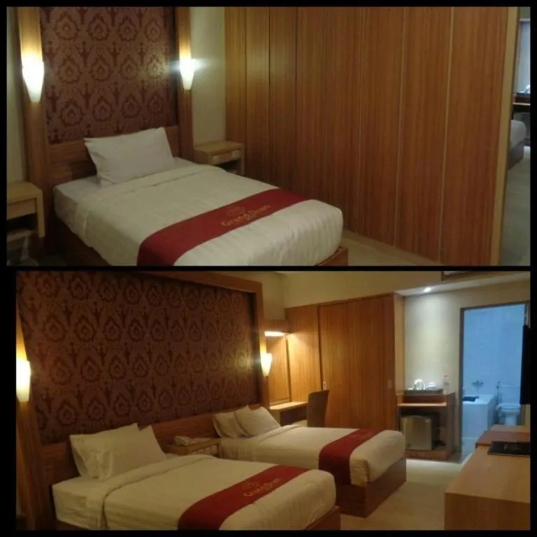 Bed in Grand Dian Hotel Slawi