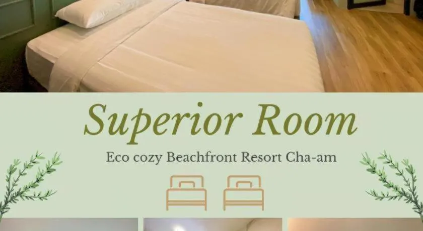 Bed in Eco Cozy Beachfront Resort Chaam