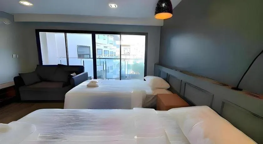 Bed in Eco Cozy Beachfront Resort Chaam