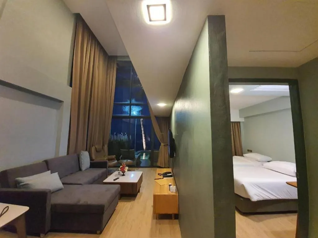 Bed in Eco Cozy Beachfront Resort Chaam