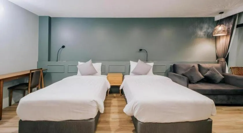 Bed in Eco Cozy Beachfront Resort Chaam