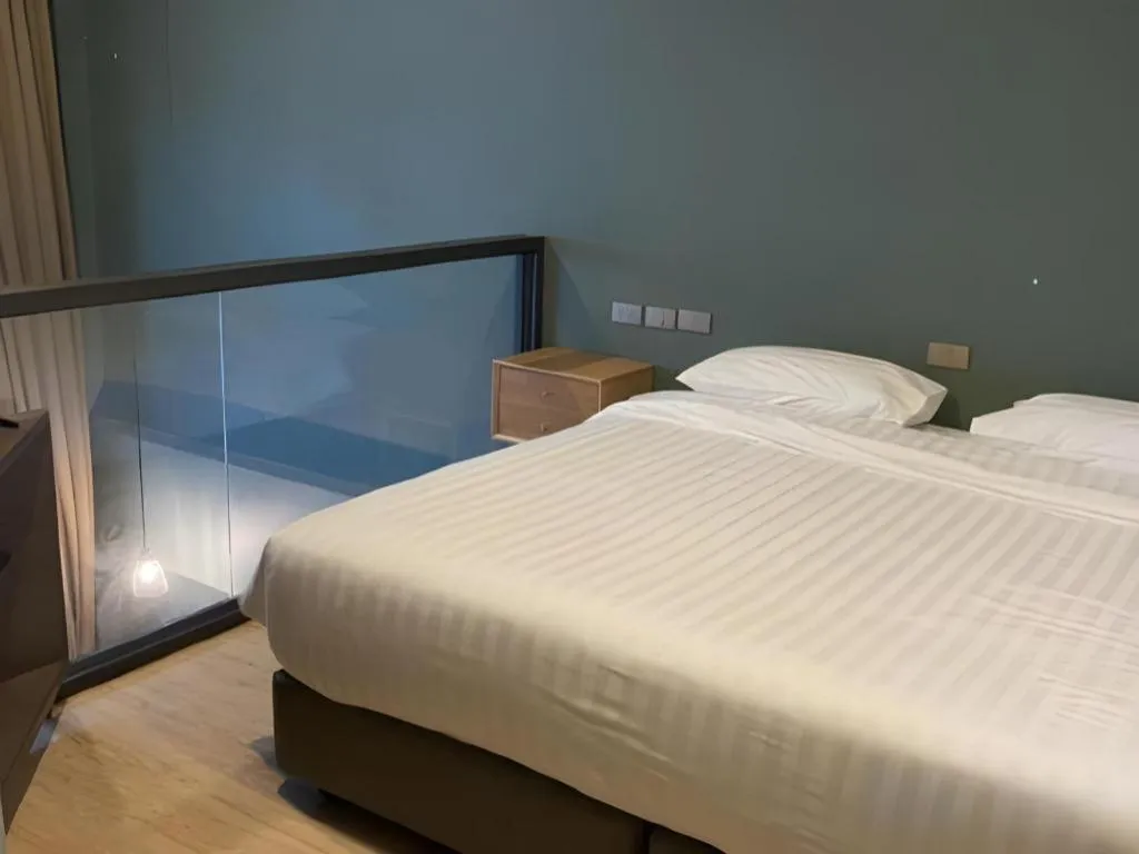 Bed in Eco Cozy Beachfront Resort Chaam