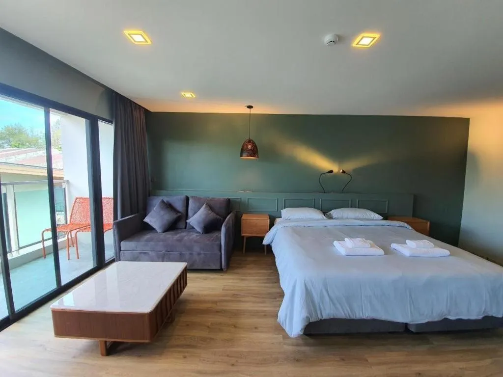 Bed in Eco Cozy Beachfront Resort Chaam