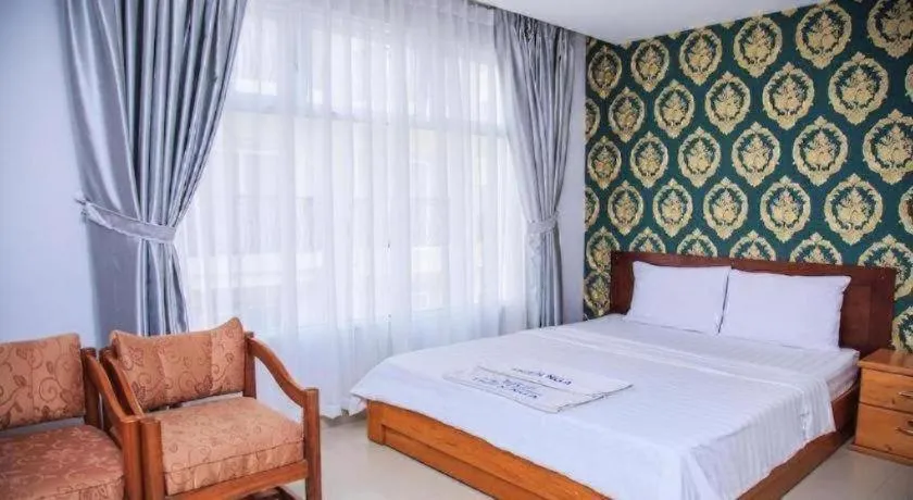 Bed in Thien Nga Family Hotel