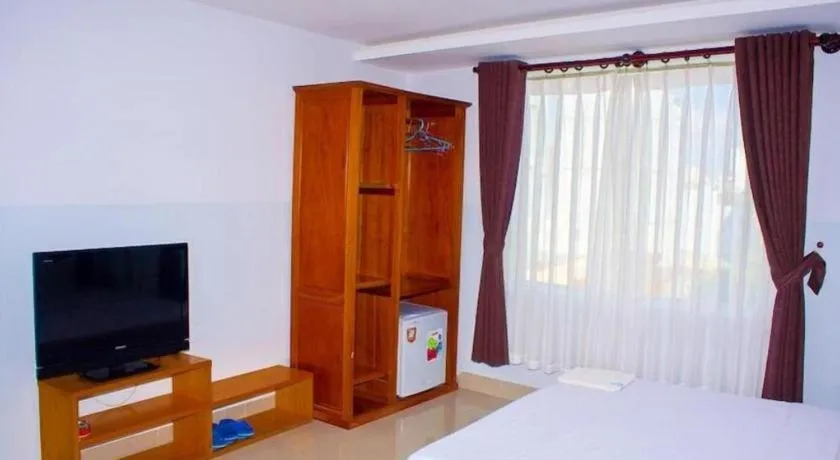 Bed in Thien Nga Family Hotel