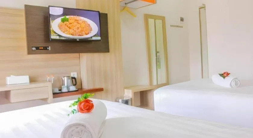 Bed in GARDEN HOTEL MAJALENGKA