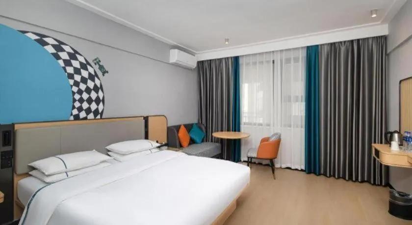 Bed in City Comfort Inn Yongzhou Jinshuiwan