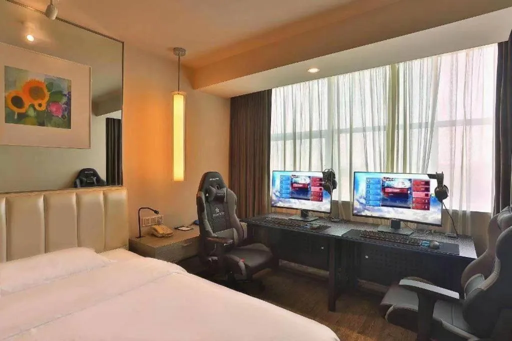 Bed in Jinjiang Metropolo Hotel - Qingdao Chengyang District Government