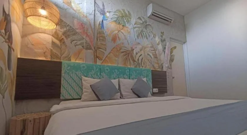 Bed in Hotel Pantes Semarang