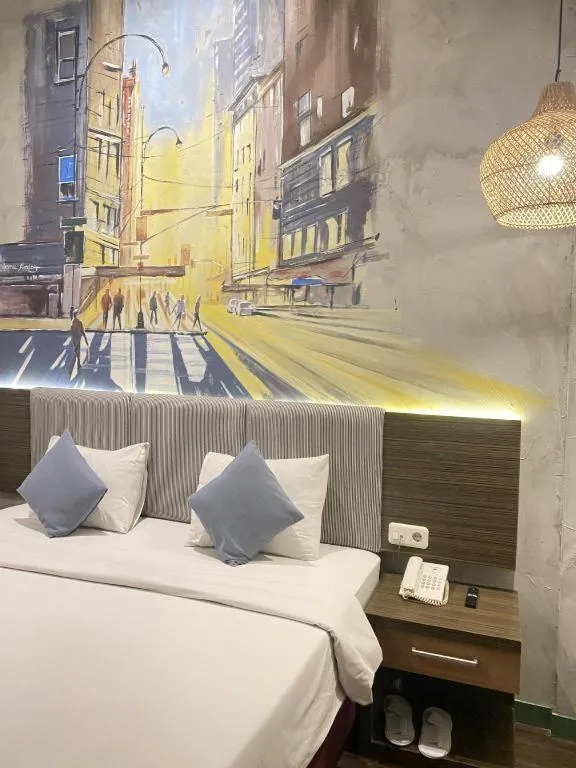 Bed in Hotel Pantes Semarang