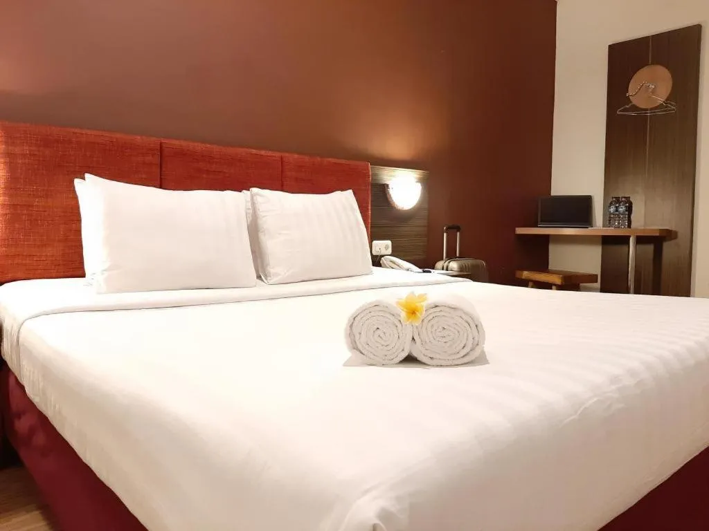 Bed in Hotel Pantes Semarang